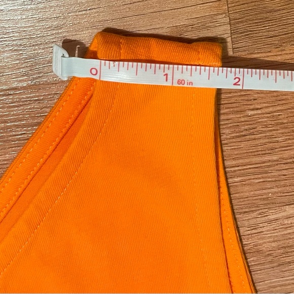 Noisy May Tall One Shoulder Crop Top | Orange | Size XL - Picture 8 of 10